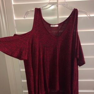 Lush Open Shoulder Top